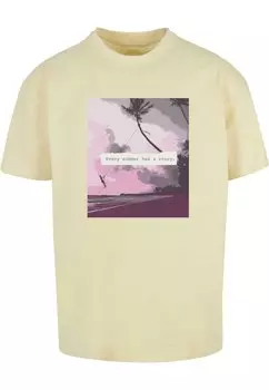 Футболка с принтом EVERY SUMMER HAS A STORY HEAVY Merchcode, цвет softyellow