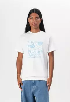 Футболка с принтом EVO ABSTRACT UNISEX Quiksilver, белый