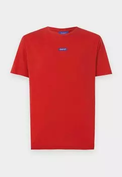 Футболка с принтом EXCLUSIVE HERITAGE 2.0 GRAPHIC SS TSHIRT GANT, красный
