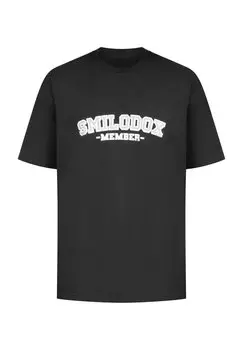 Футболка с принтом Exclusive Unisex Member Smilodox, черный