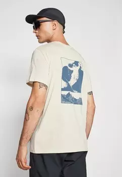 Футболка с принтом EXPLORE GRAPHIC TEE Peak Performance, бежевый