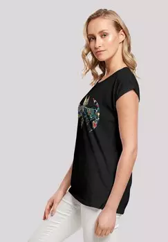 Футболка с принтом EXTENDED SHOULDER DC COMICS BATMAN COMIC BOOK LOGO F4NT4STIC, черный