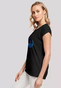 Футболка с принтом EXTENDED SHOULDER STAR WARS RISE OF SKYWALKER REBELLEN F4NT4STIC, черный