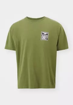 Футболка с принтом EYES ICON Obey Clothing, зеленый