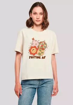 Футболка с принтом F4NT4STIC, молочный