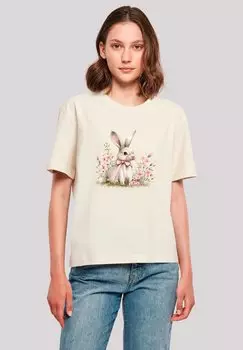 Футболка с принтом F4NT4STIC, песочный