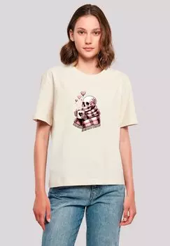 Футболка с принтом F4NT4STIC, песочный