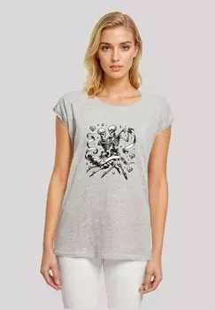 Футболка с принтом F4NT4STIC, серый