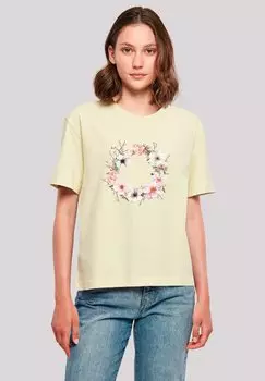 Футболка с принтом F4NT4STIC, желтый