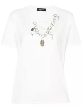 Футболка с принтом Fabiana Filippi, белый