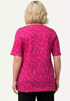 Футболка с принтом FABULOUS SHORT SLEEVE Ulla Popken, красный