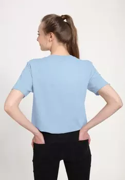 Футболка с принтом FADE CROSS PALMS Henry Tiger, светло-голубой