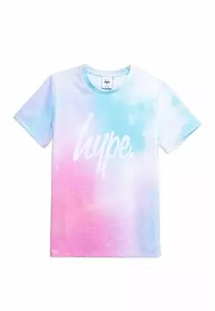 Футболка с принтом FADE SCRIPT Hype, цвет pink