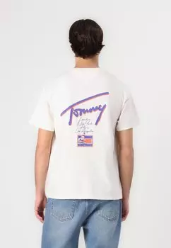 Футболка с принтом FADED GRAPHIC TEE UNISEX Tommy Jeans, белый