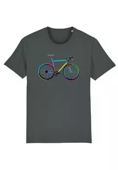 Футболка с принтом FAHRRAD BY NIGHT Watapparel, цвет anthracite