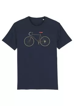 Футболка с принтом FAHRRAD Watapparel, цвет french navy