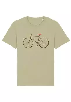 Футболка с принтом FAHRRAD Watapparel, цвет sage