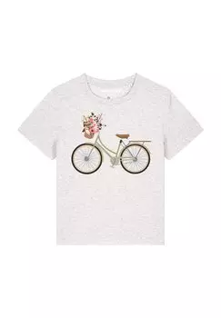 Футболка с принтом FAHRRAD watapparel, серый