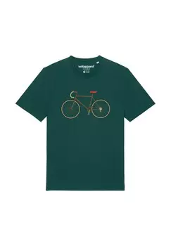 Футболка с принтом FAHRRAD watapparel, темно-зеленый