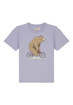 Футболка с принтом FAHRRADBR Watapparel, цвет lavender