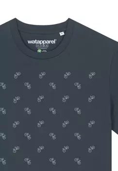 Футболка с принтом FAHRRDER watapparel, антрацит