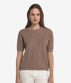 Футболка с принтом Falconeri, коричневый