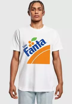 Футболка с принтом Fanta Logo Merchcode, белый