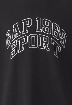 Футболка с принтом FASHION LOGO CREW GAP, черный