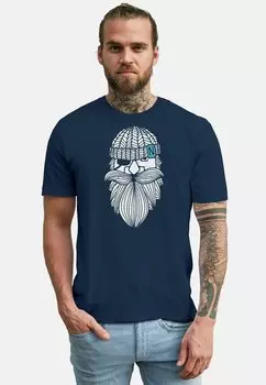 Футболка с принтом FASHION STREETSTYLE Neverless, синий