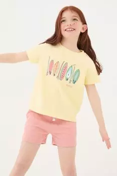 Футболка с принтом Fatface Surf Fat Face, желтый