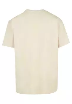 Футболка с принтом FATHERS DAY BEST DAD HEAVY OVERSIZE Merchcode, песочный