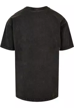 Футболка с принтом FATHERS DAY BEST DAD IN THE WORLD 2 ACID WASH Merchcode, черный