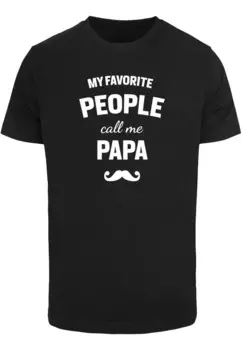Футболка с принтом FATHERS DAY MY FAVORITE PEOPLE CALL ME PAPA T Merchcode, черный