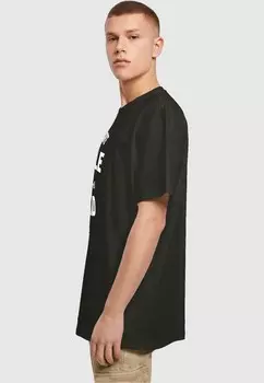 Футболка с принтом FATHERS DAY MY FAVORITE PEOPLE CALL ME DAD HEAVY OVERSIZE TEE Merchcode, черный