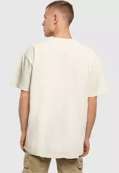 Футболка с принтом FATHERS DAY SUPER DAD HEAVY OVERSIZE Merchcode, песочный