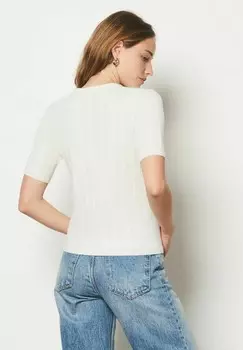 Футболка с принтом FAUSTINE Etam, кремовый