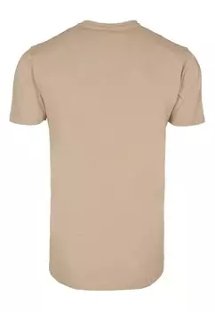 Футболка с принтом FEEL THE HEAT ROUND NECK Mister Tee, песочный