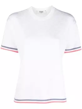 Футболка с принтом FENDI, белый