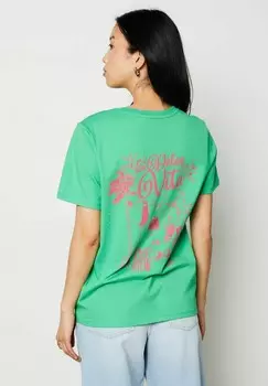 Футболка с принтом FERNANDE Etam, зеленый