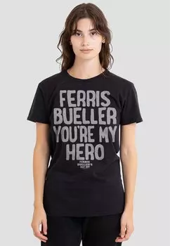 Футболка с принтом FERRIS BUELLER Cotton Soul, черный