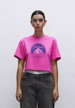 Футболка с принтом FERRIS BUELLERS DAY OFF PARAMOUNT LOGO Henry Tiger, розовый