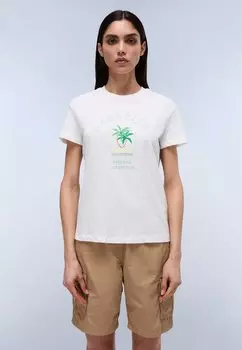 Футболка с принтом FETE BLACK BEAUTY Napapijri, белый