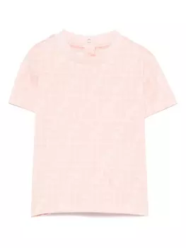 Футболка с принтом FF Fendi Kids, розовый