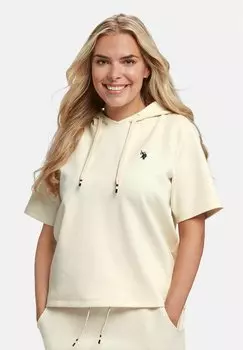 Футболка с принтом FIE U.S. Polo Assn., цвет cloud dancer