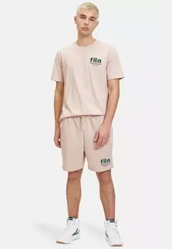 Футболка с принтом Fila, бежевый