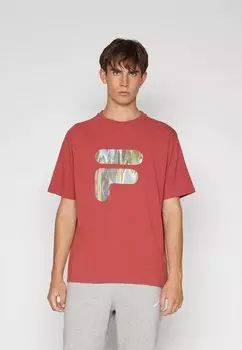 Футболка с принтом Fila ФУТБОЛКА CROIX UNISEX, цвет marsala