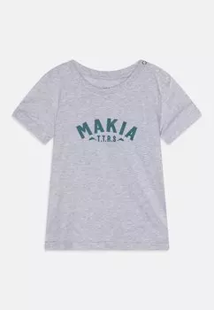 Футболка с принтом FIN UNISEX Makia, цвет light grey