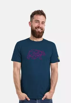 Футболка с принтом FINNSON MIT BRUSTLOGO FORSBERG, синий