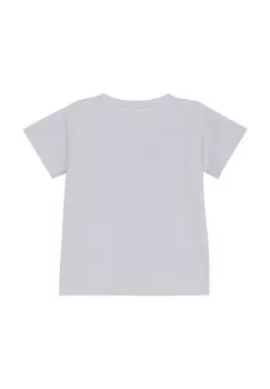 Футболка с принтом FIXONI, светло-голубой