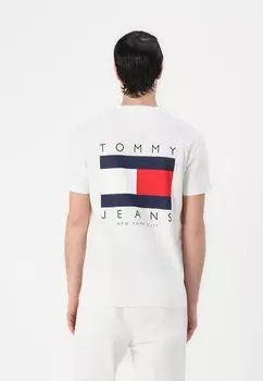 Футболка с принтом FLAG GRAPH Tommy Jeans, кремовый